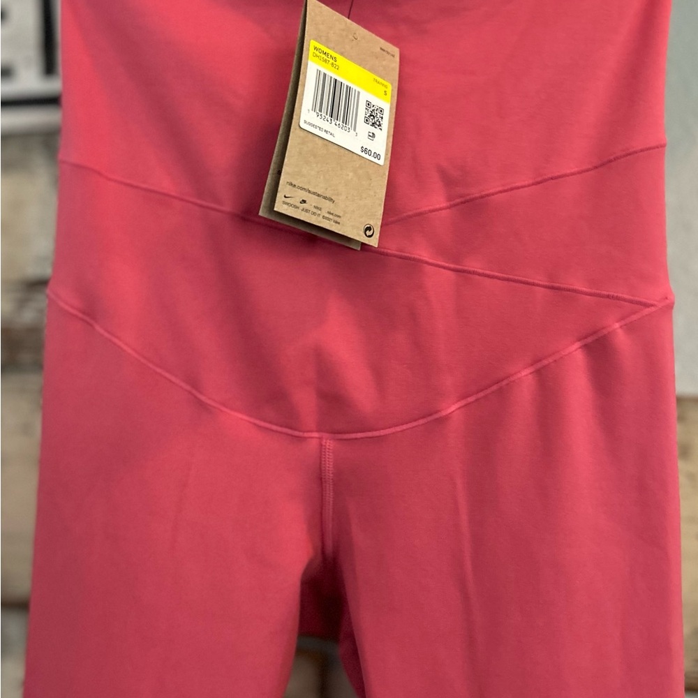 Nike One Full Length High-Rise Tight-Fit Training Leggings, Small, Coral, BNWT